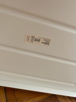 Mesa auxiliar Ikea metal y madera
