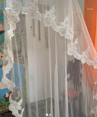 Velo de Novia Encaje Blanco