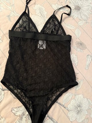 Body Gucci Encaje Negro Talla L