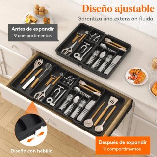 Organizador Extensible Cubiertos Cocina