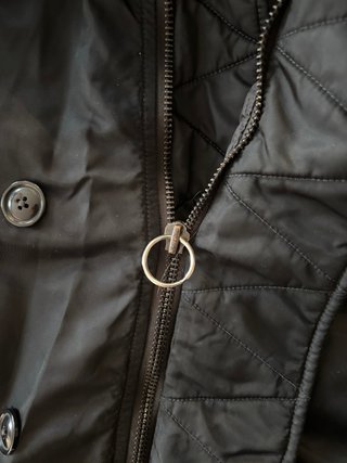 Abrigo Ralph Lauren Negro con Capucha