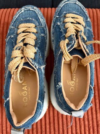 Sneakers Hogan Denim con piattaforma 36,5