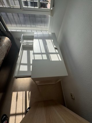 Escritorio blanco moderno 105x50x75 cm