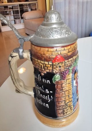 Jarra cerveza alemana Gott mit uns