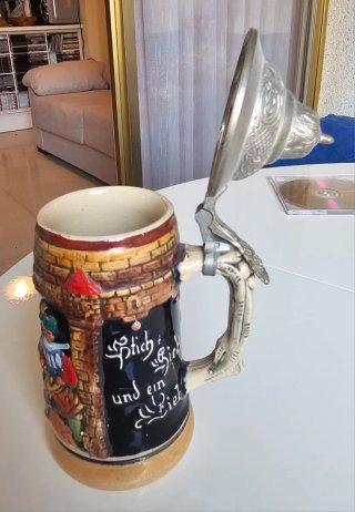 Jarra cerveza alemana Gott mit uns