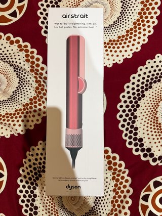 Piastra per capelli Dyson Airstrait in rosa, nuova