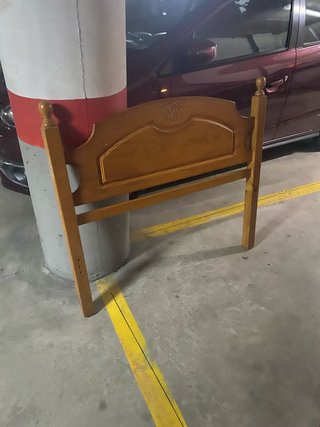 Cabecero de cama de madera 90