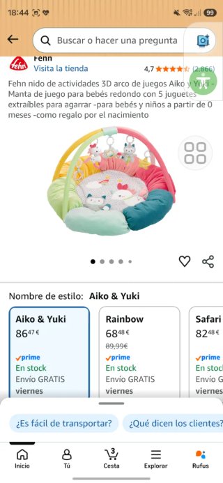 Arco actividades bebé casi nuevo