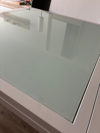Mesa Comedor Cristal y Metal
