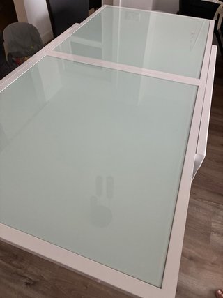 Mesa Comedor Cristal y Metal