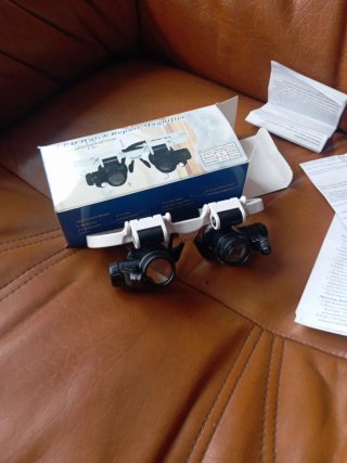 Gafas lupa LED ajustables