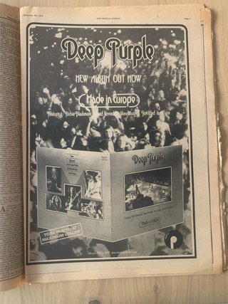 New Musical Express 4 de diciembre de 1976