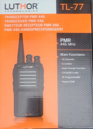 Walkie Talkie Luthor TL-77 PMR 446