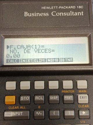 Calculadora Hewlett-Packard 18C Business Consultan