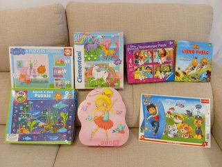 Lote 6 Puzzles Infantiles 3+ Años