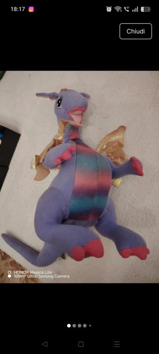 Peluche Drago Barbie Rapunzel