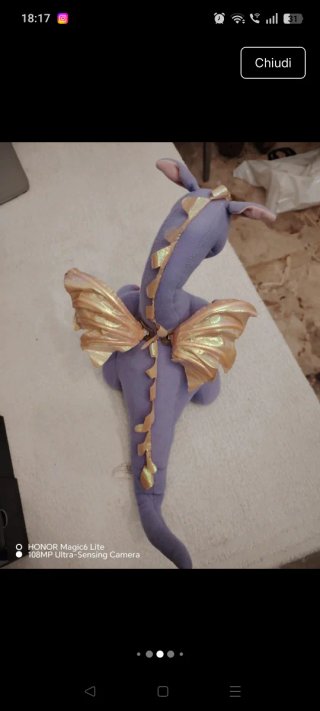 Peluche Drago Barbie Rapunzel