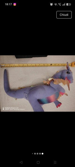 Peluche Drago Barbie Rapunzel