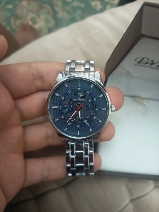 Reloj BYBLIRI Azul y Plateado