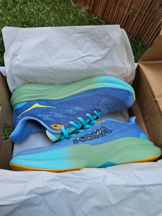 Hoka Mach 6 Zapatillas Running Azul/Verde