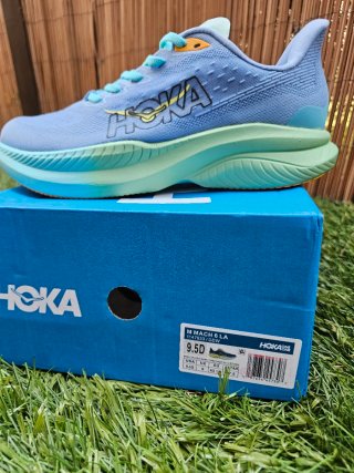 Hoka Mach 6 Zapatillas Running Azul/Verde