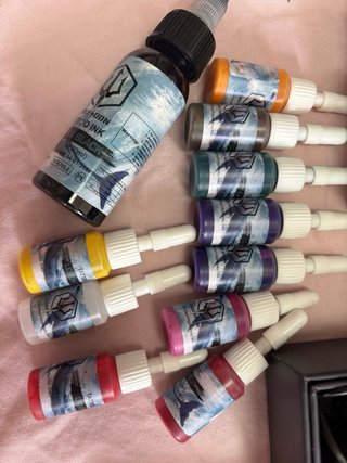 Maquina de tatuar+agujas+tinta para principiantes