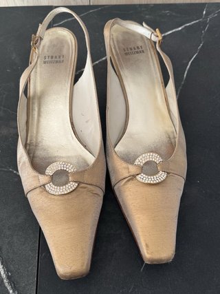 Zapatos Stuart Weitzman Talla 42 Dorados/Plateados