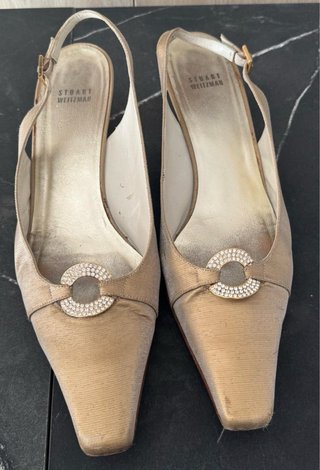 Zapatos Stuart Weitzman Talla 42 Dorados/Plateados