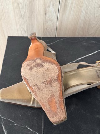 Zapatos Stuart Weitzman Talla 42 Dorados/Plateados