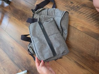 Bolso cambiador Inglesina gris y azul