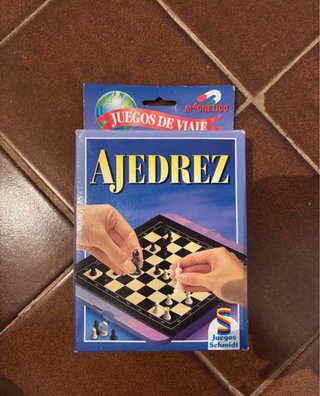 Ajedrez magnético de viaje vintage