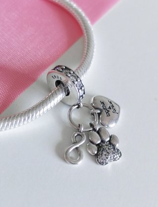 CHARM HUELLA PERRO GATO COLGANT INFIN PANDORA CAJA