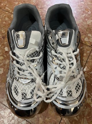 Scarpe Bottega Veneta Uomo Argento Bianco