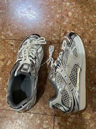 Scarpe Bottega Veneta Uomo Argento Bianco
