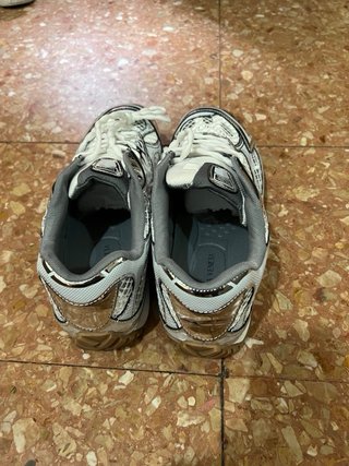 Scarpe Bottega Veneta Uomo Argento Bianco