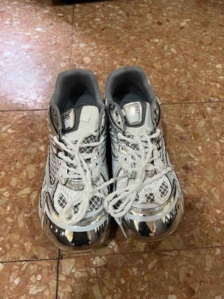 Scarpe Bottega Veneta Uomo Argento Bianco