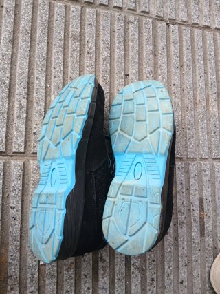 Zapatos de seguridad Sparco negros y azules