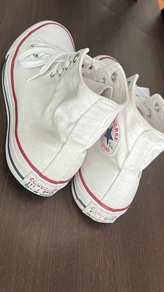 Converse All Star Altas Blancas Talla 39.5