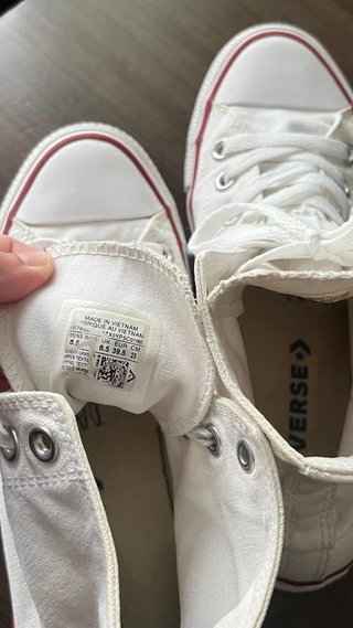 Converse All Star Altas Blancas Talla 39.5