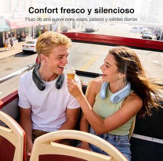 Ventilador de cuello recargable USB