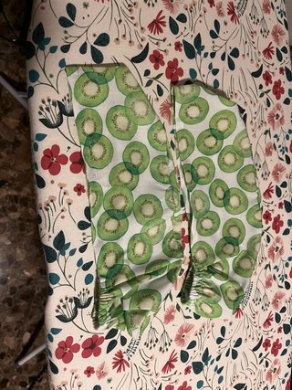 Gorro de cocina con estampado de kiwi