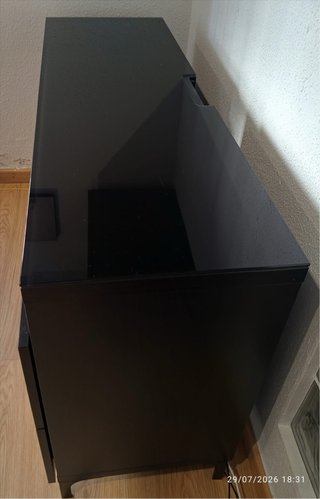 Mueble TV negro y gris