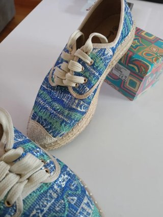 Zapatillas esparto plataforma 4cm