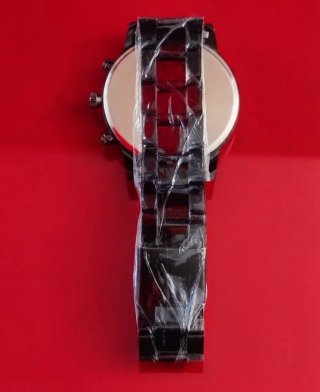 Reloj Geneva Negro Cronógrafo Elegante