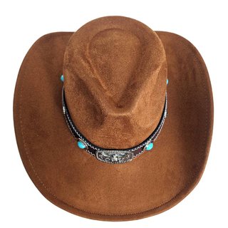 Sombrero Cowboy Poliéster Marrón | Gorro Vaquero