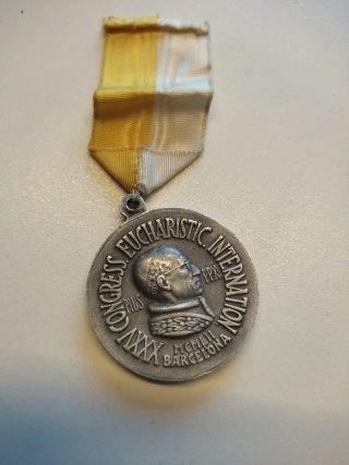 Medalla Congreso Eucarístico Int Barcelona 1952