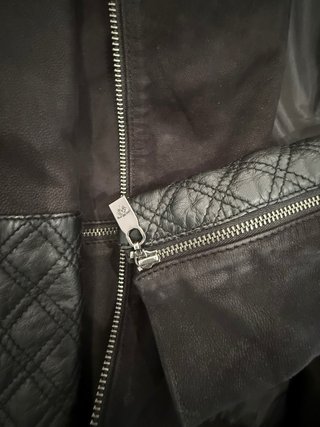 Cazadora Caramelo Negra Piel