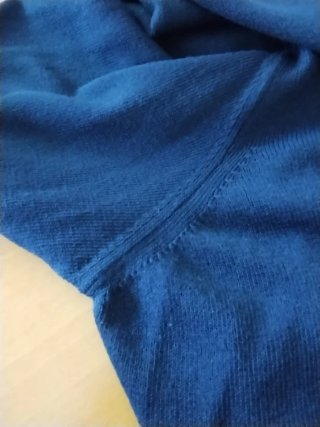 Chaqueta de punto azul marino