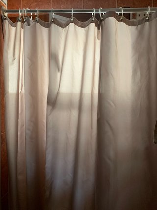 Cortina antimoho ybarra de ducha extensiblebeige