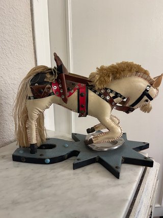 Cenicero vintage caballo vaquero